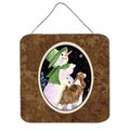 Micasa Snowman With English Springer Spaniel Aluminium Metal Wall Or Door Hanging Prints MI233727